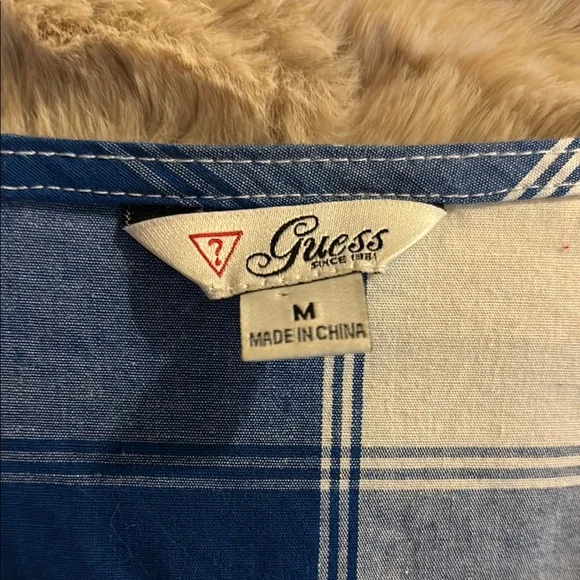 Guess Blue and White Plaid Dress - Picture 2 of 4